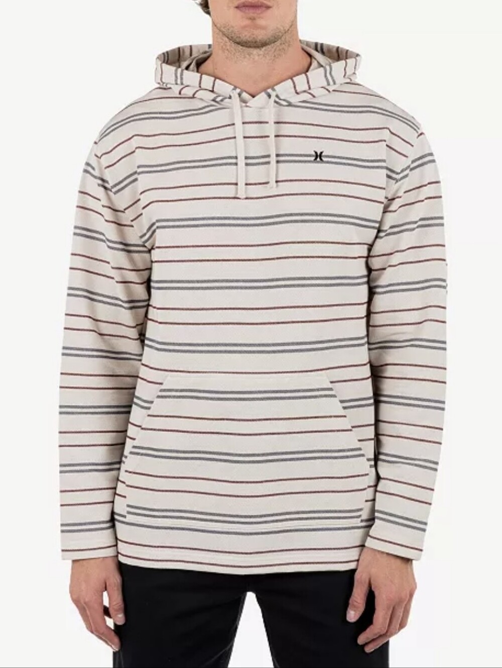 Hurley Men's Og Hooded Poncho Sweatshirt Size Small Bone NWT $65